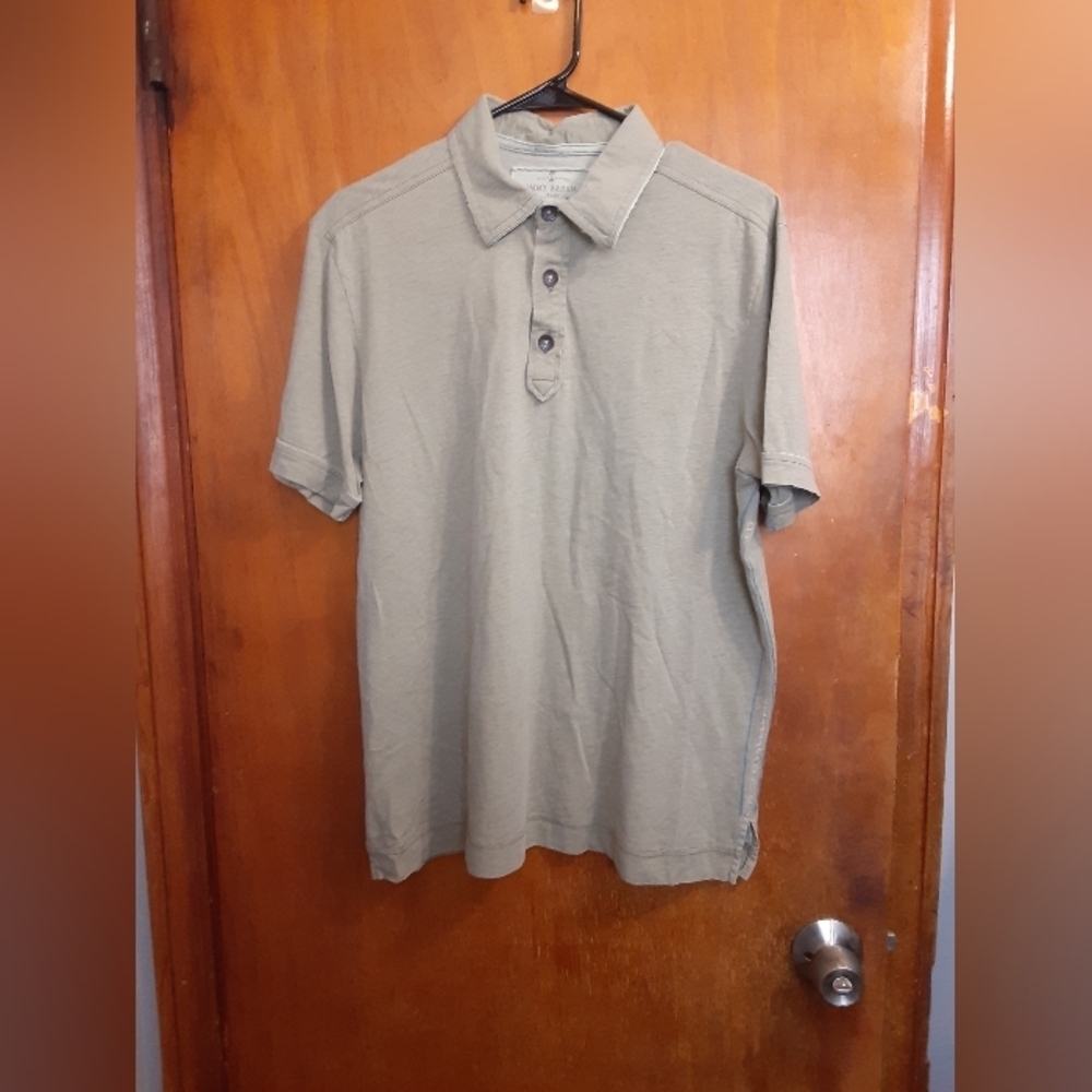 Tommy Bahama Men's Short Sleeve Light Olive Green Buttons Polo Shirt Medium